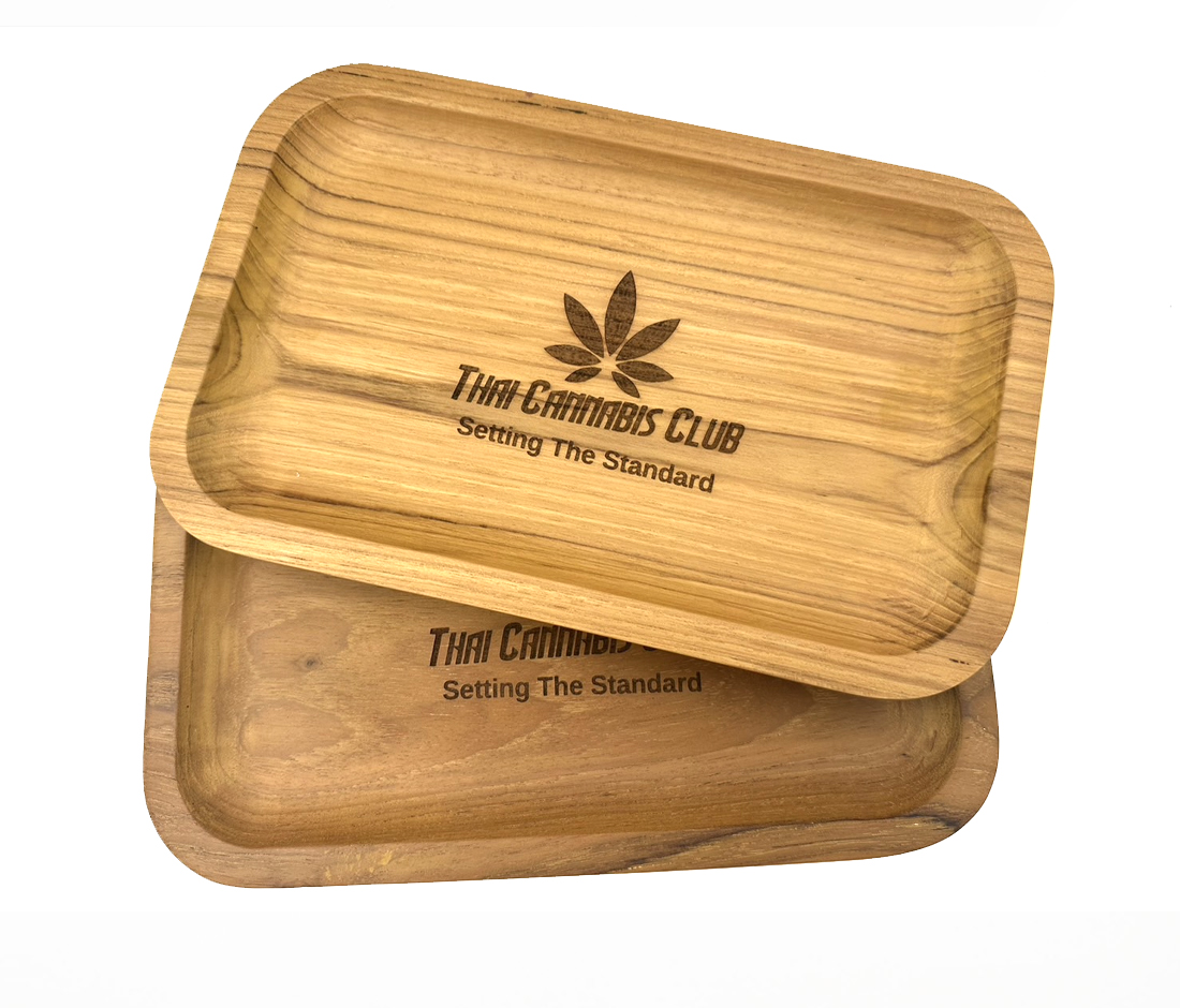 Teak Wood Rolling Tray